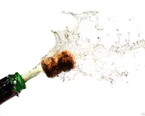 bouchon de champagne qui saute