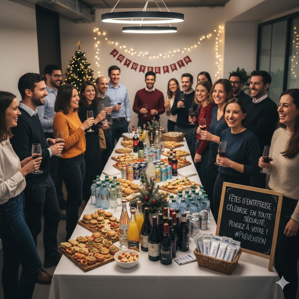 personnes autour d une table avec de la nourriture et des verres à la main fêtant les fêtes de fin d'année